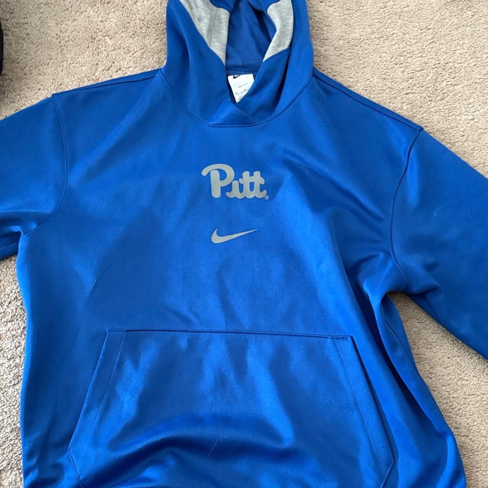 Nike Blue and Gray Men's Sweater